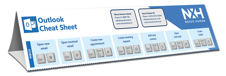 Outlook Cheat Sheet
